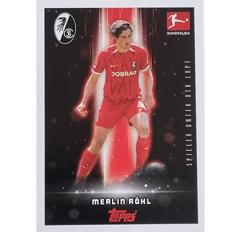 Topps Bundesliga Sticker Saison 2024/2025 / Sticker Nummer 164 Merlin Röhl / Spieler unter der Lupe