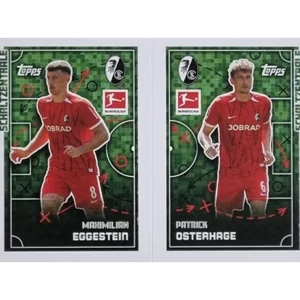 Topps Bundesliga Sticker Saison 2024/2025 / Sticker Nummer 167-168 Eggestein & Osterhage