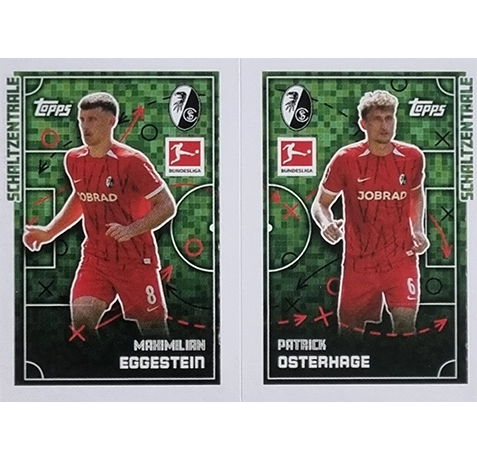 Topps Bundesliga Sticker Saison 2024/2025 / Sticker Nummer 167-168 Eggestein & Osterhage