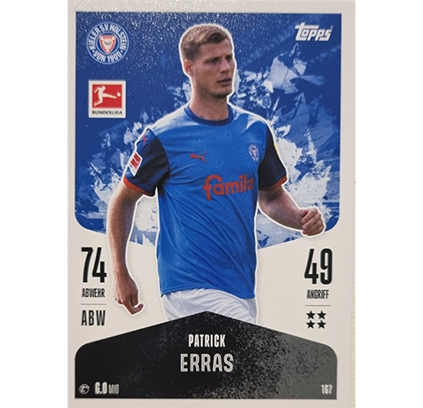 Topps Bundesliga Match Attax 2024/25 / Nr. 167 PATRICK ERRAS