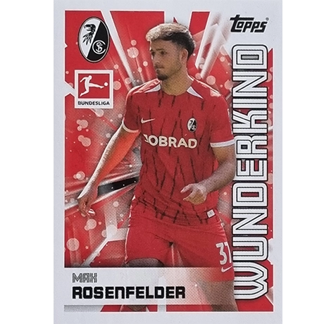 Topps Bundesliga Sticker Saison 2024/2025 / Sticker Nummer 169 Max Rosenfelder / Wunderkind