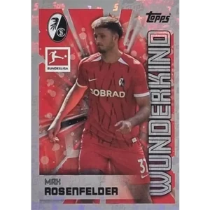 Topps Bundesliga Sticker Saison 2024/2025 / Sticker Nummer 169 Max Rosenfelder / Wunderkind Glitzer