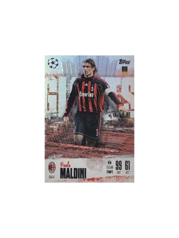 Topps Champions League EXTRA Match Attax 2024-2025 Limited Edition / GIA 4 PAOLO MALDINI / GIANTS OF THE GAME