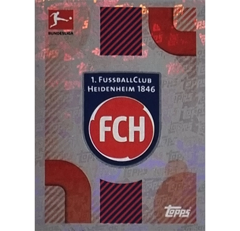 Topps Bundesliga Sticker Saison 2024/2025 / Sticker Nummer 170 FC Heidenheim Logo