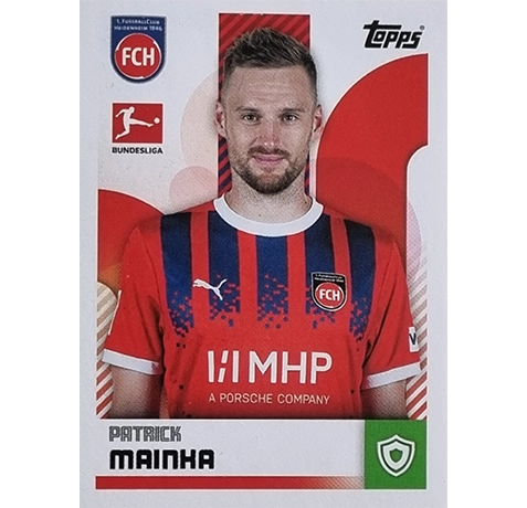 Topps Bundesliga Sticker Saison 2024/2025 / Sticker Nummer 172 Patrick Mainka