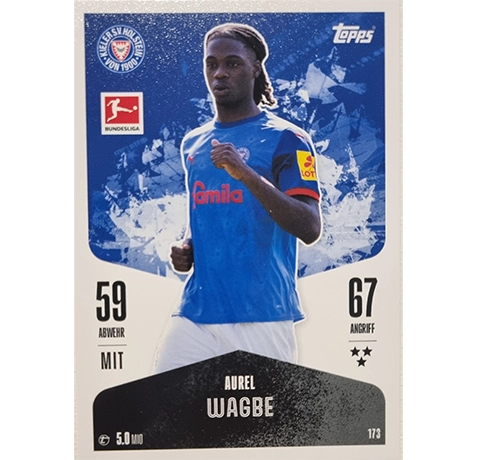 Topps Bundesliga Match Attax 2024/25 / Nr. 173 AUREL WAGBE