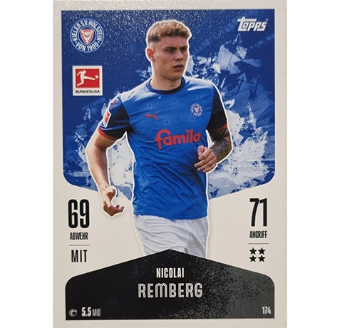 Topps Bundesliga Match Attax 2024/25 / Nr. 174 NICOLAI REMBERG