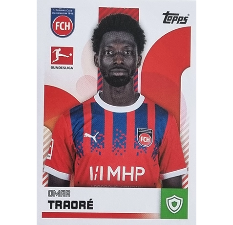 Topps Bundesliga Sticker Saison 2024/2025 / Sticker Nummer 175 Oman Traore