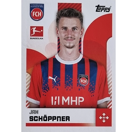 Topps Bundesliga Sticker Saison 2024/2025 / Sticker Nummer 177 Jan Schöppner