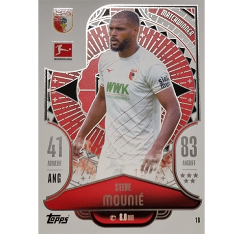 Topps Bundesliga Match Attax 2024/25 / Nr. 018 STEVE MOUNIE / MATCHWINNER