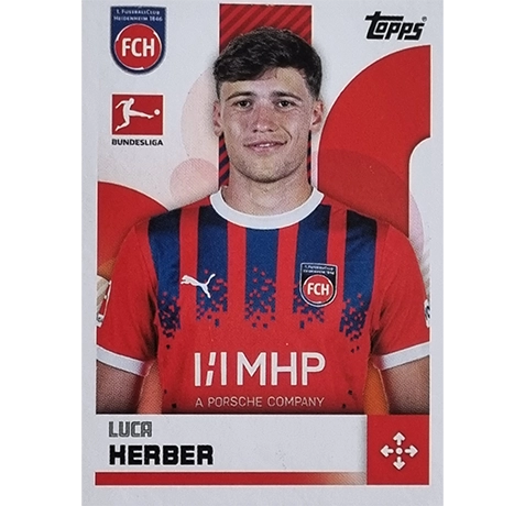 Topps Bundesliga Sticker Saison 2024/2025 / Sticker Nummer 180 Luca Herber