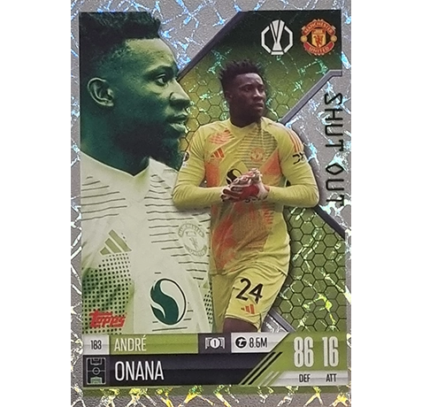 Topps Champions League EXTRA Match Attax 2024-2025 / 183 ANDRE ONANA / SHUT OUT