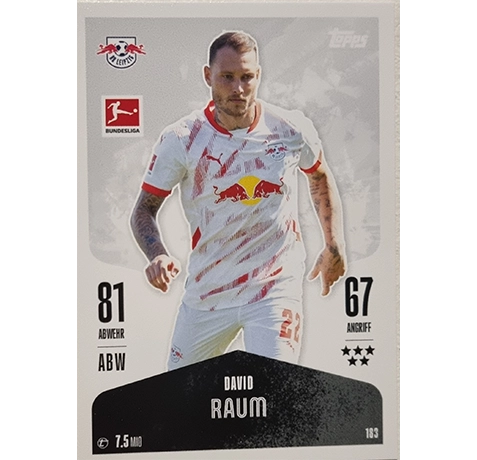 Topps Bundesliga Match Attax 2024/25 / Nr. 183 DAVID RAUM