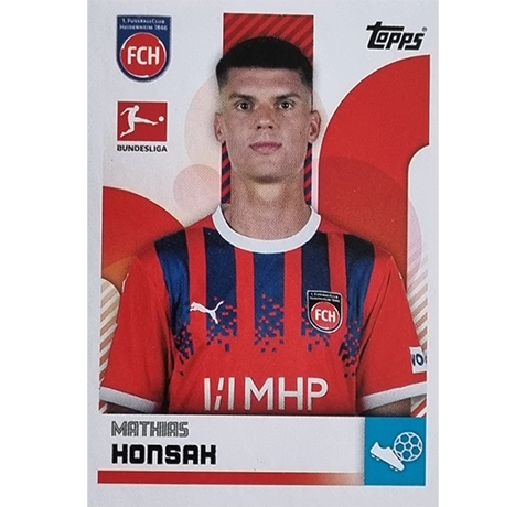 Topps Bundesliga Sticker Saison 2024/2025 / Sticker Nummer 184 Mathias Honsak