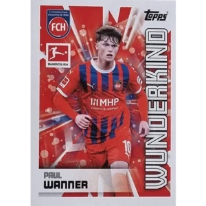 Topps Bundesliga Sticker Saison 2024/2025 / Sticker Nummer 187 Paul Wanner / Wunderkind