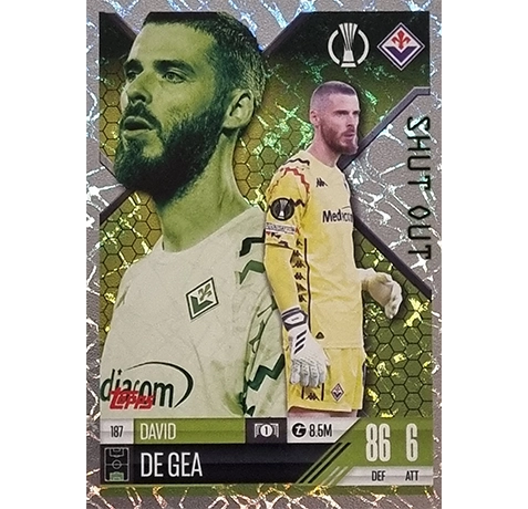 Topps Champions League EXTRA Match Attax 2024-2025 / 187 DAVID DE GEA / SHUT OUT