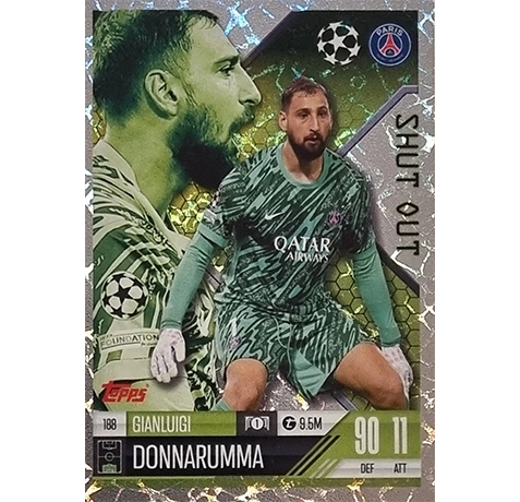 Topps Champions League EXTRA Match Attax 2024-2025 / 188 GIANLUIGI DONNARUMMA / SHUT OUT