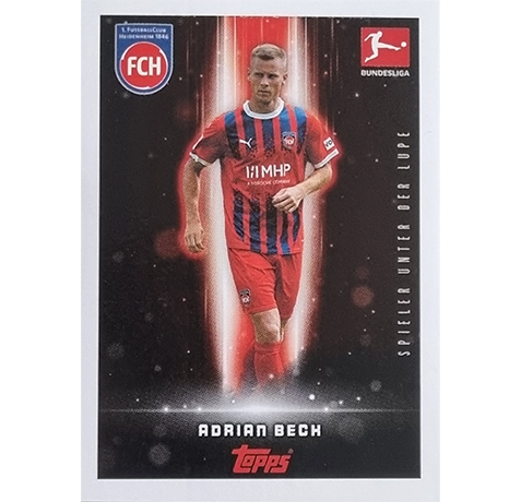 Topps Bundesliga Sticker Saison 2024/2025 / Sticker Nummer 190 Adrian Beck / Spieler unter der Lupe