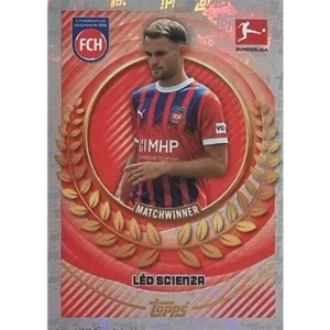 Topps Bundesliga Sticker Saison 2024/2025 / Sticker Nummer 192 Leo Scienza / Matchwinner