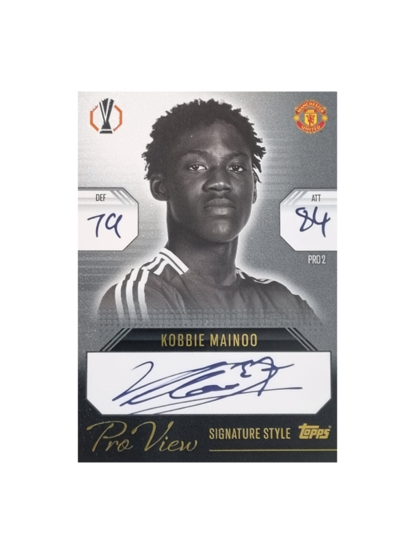 Topps Champions League EXTRA Match Attax 2024-2025 Limited Edition / PRO 2 KOBBIE MAINOO / PRO VIEW SIGNATURE STYLE