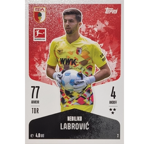 Topps Bundesliga Match Attax 2024/25 / Nr. 002 NEDILJKO LABROVIC