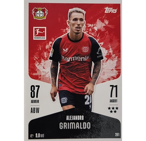 Topps Bundesliga Match Attax 2024/25 / Nr. 201 ALEJANDRO GRIMALDO