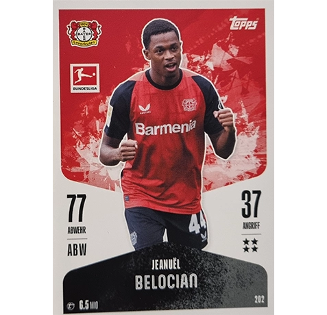 Topps Bundesliga Match Attax 2024/25 / Nr. 202 JEANUEL BELOCIAN