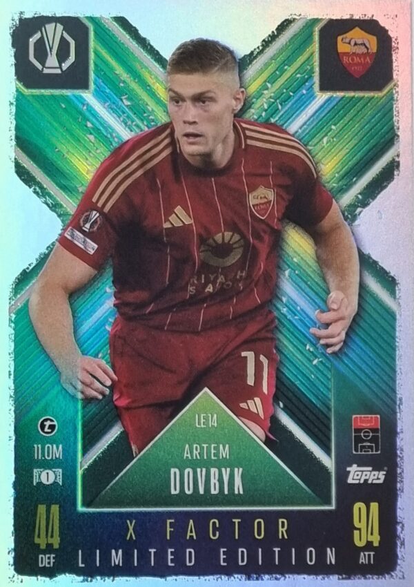 Topps Champions League EXTRA Match Attax 2024-2025 Limited Edition / LE 14 ARTEM DOVBYK/ X-FACTOR