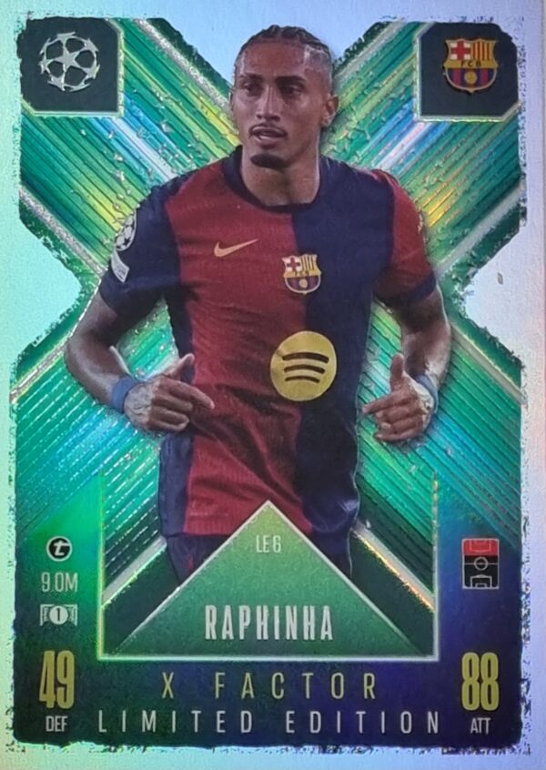 Topps Champions League EXTRA Match Attax 2024-2025 Limited Edition / LE 06 RAPHINA / X-FACTOR