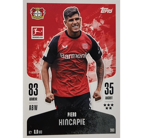 Topps Bundesliga Match Attax 2024/25 / Nr. 203 PIERO HINCAPIE