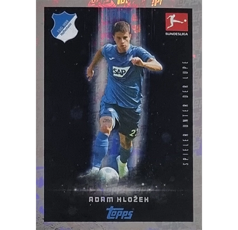 Topps Bundesliga Sticker Saison 2024/2025 / Sticker Nummer 208 Adam Hlozek / Spieler unter der Lupe