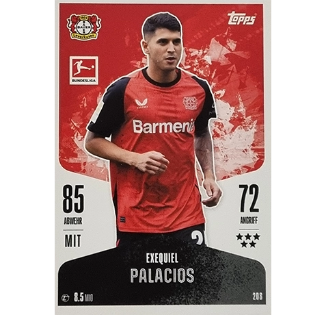 Topps Bundesliga Match Attax 2024/25 / Nr. 208 EXEQUIEL PALACIOS