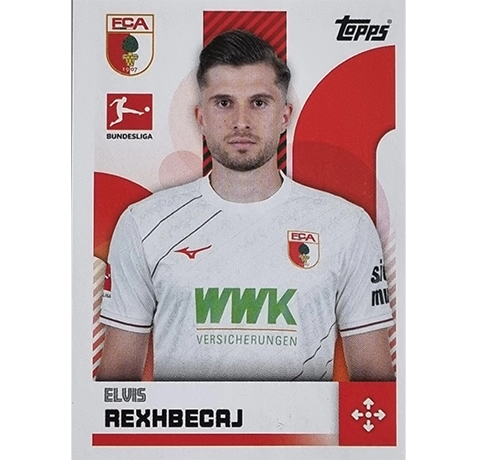 Topps Bundesliga Sticker Saison 2024/2025 / Sticker Nummer 021 Elvis Rexhbecaj