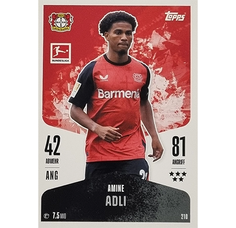 Topps Bundesliga Match Attax 2024/25 / Nr. 210 AMINE ADLI