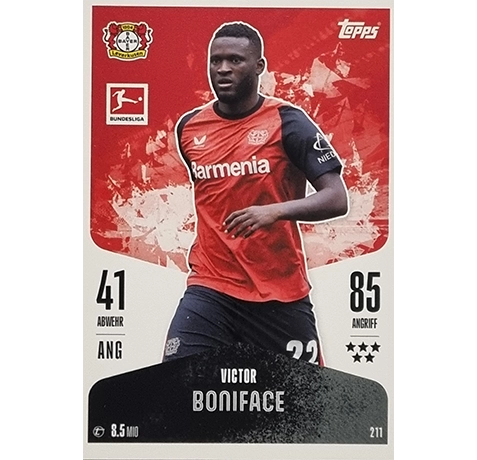 Topps Bundesliga Match Attax 2024/25 / Nr. 211 VICTOR BONIFACE