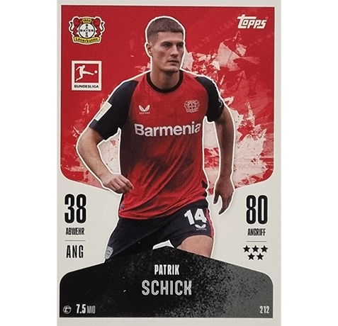 Topps Bundesliga Match Attax 2024/25 / Nr. 212 PATRICK SCHICK