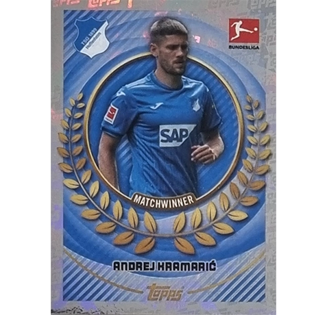 Topps Bundesliga Sticker Saison 2024/2025 / Sticker Nummer 213 Andrej Kramaric / Matchwinner