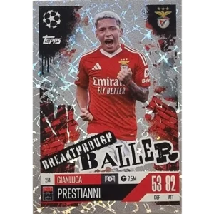 Topps Champions League EXTRA Match Attax 2024-2025 / 214 GIANLUCA PRESTIANNI / BREAKTHROUGH BALLER