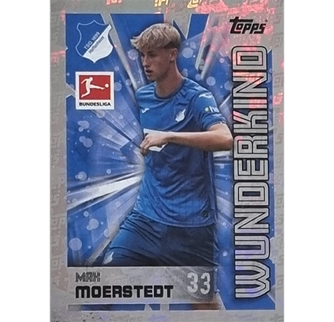 Topps Bundesliga Sticker Saison 2024/2025 / Sticker Nummer 215 Max Moerstedt / Wunderkind Glitzer