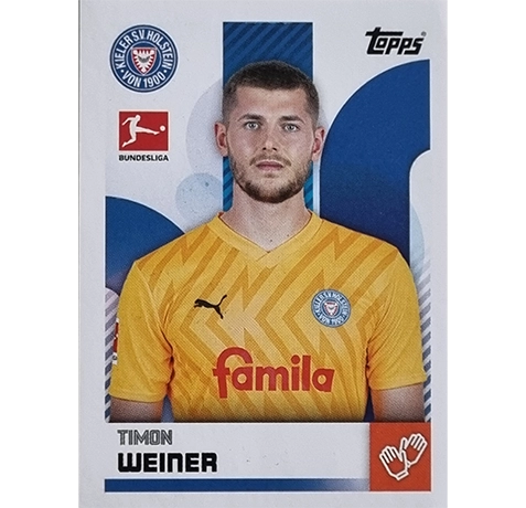 Topps Bundesliga Sticker Saison 2024/2025 / Sticker Nummer 217 Timon Weiner