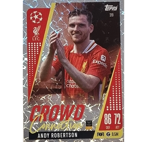 Topps Champions League EXTRA Match Attax 2024-2025 / 219 ANDY ROBERTSON / CROWD CONNECTION