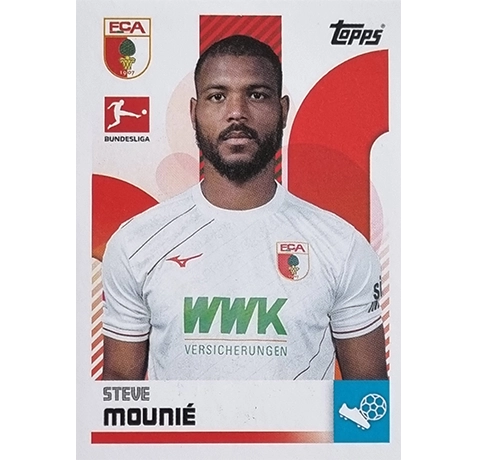 Topps Bundesliga Sticker Saison 2024/2025 / Sticker Nummer 022 Steve Mounie