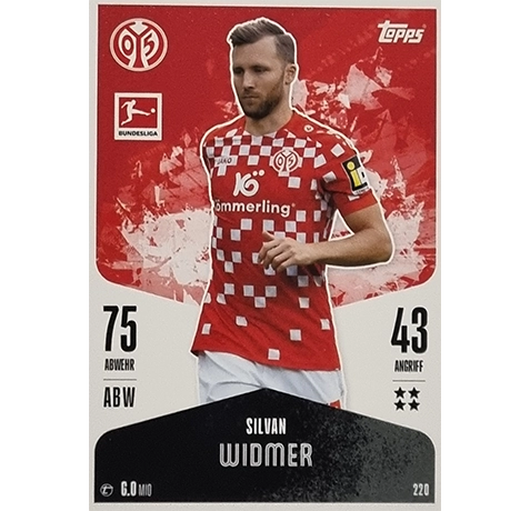 Topps Bundesliga Match Attax 2024/25 / Nr. 220 SILVAN WIDMER