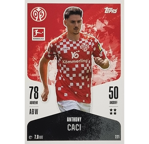 Topps Bundesliga Match Attax 2024/25 / Nr. 221 ANTHONY CACI