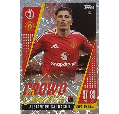 Topps Champions League EXTRA Match Attax 2024-2025 / 222 ALEJANDRO GARNACHO / CROWD CONNECTION