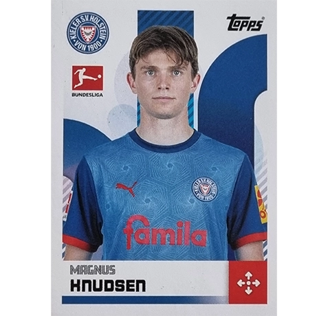 Topps Bundesliga Sticker Saison 2024/2025 / Sticker Nummer 223 Magnus Knudsen