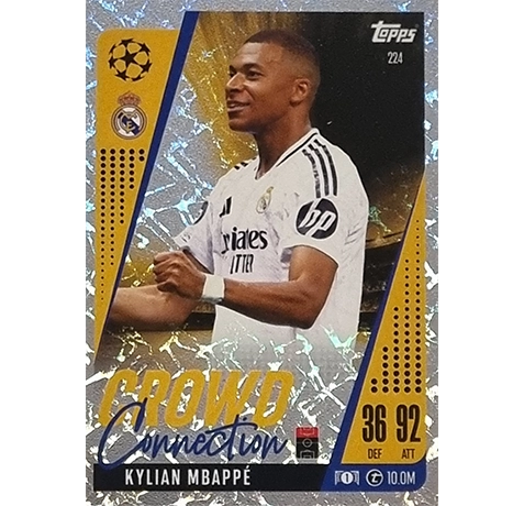 Topps Champions League EXTRA Match Attax 2024-2025 / 224 KYLIAN MBAPPE / CROWD CONNECTION