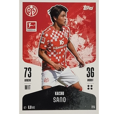 Topps Bundesliga Match Attax 2024/25 / Nr. 225 KAISHU SANO