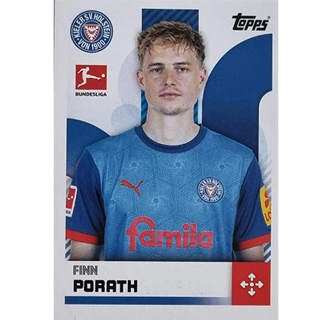 Topps Bundesliga Sticker Saison 2024/2025 / Sticker Nummer 227 Finn Porath