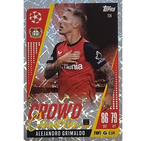 Topps Champions League EXTRA Match Attax 2024-2025 / 228 ALEJANDRO GRIMALDO / CROWD CONNECTION